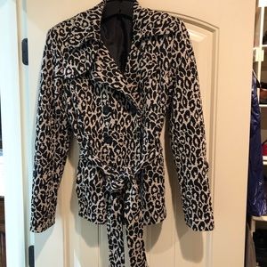 White leopard jacket
